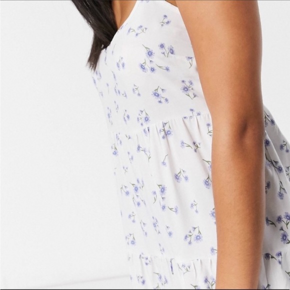 New Look white Floral Mini Dress - Picture 4 of 5
